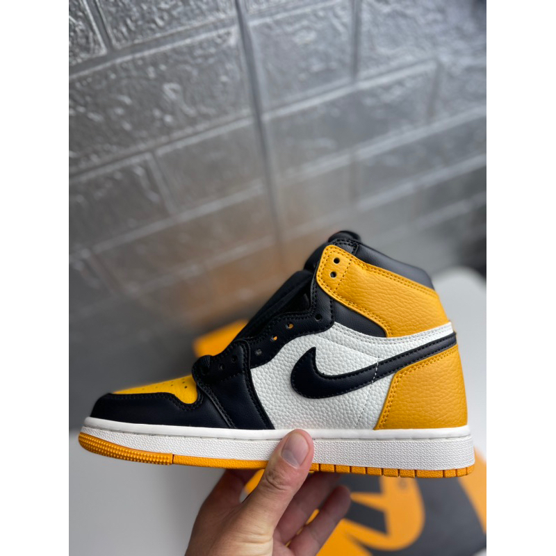 Giày JD high TAXI  - Cam Đen - bản cao cấp