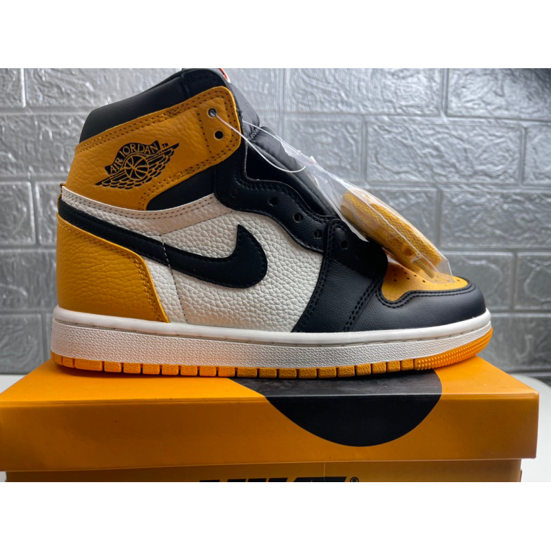 Giày JD high TAXI  - Cam Đen - bản cao cấp