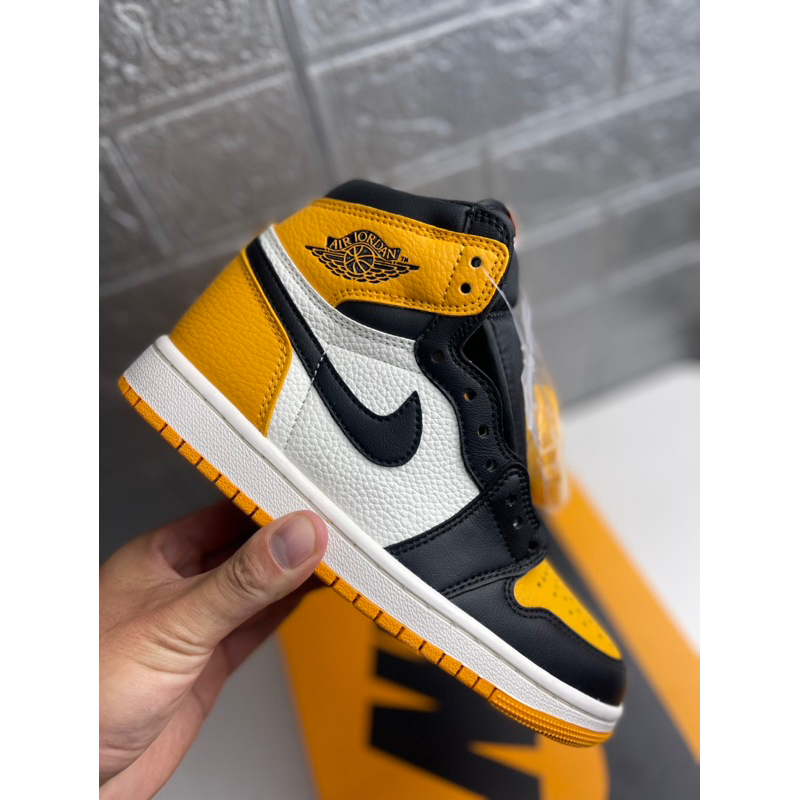 Giày JD high TAXI  - Cam Đen - bản cao cấp