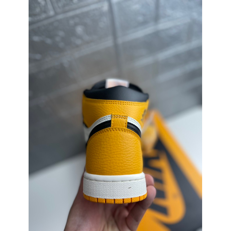 Giày JD high TAXI  - Cam Đen - bản cao cấp