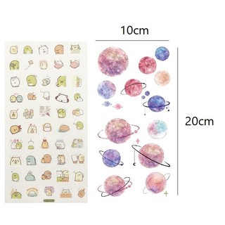Set 3 tờ washi sticker trang trí planner SS008