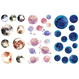 Set 3 tờ washi sticker trang trí planner SS008