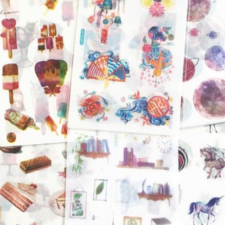 Set 3 tờ washi sticker trang trí planner SS008