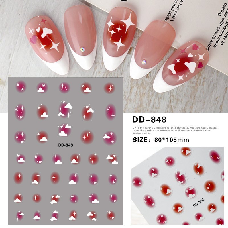 sticker nail trang trí móng mã mới a