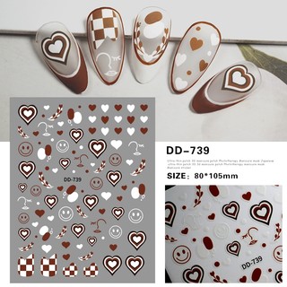 Sticker nail mặt cười trang trí móng