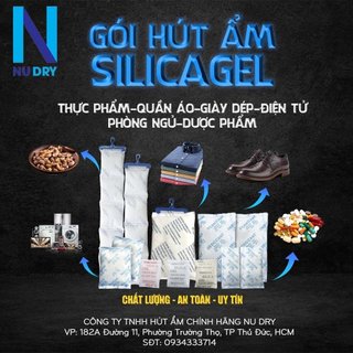 Gói Hút Ẩm Lớn  1KG  - Hạt chống ẩm mốc, khử mùi hôi, treo trong phòng, xe, tủ quần áo nhà kho
