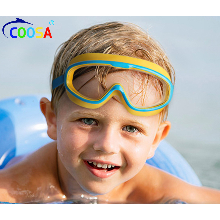 Kính bơi trẻ em Coosa 958 thiết kế Panorama, không gọng, chống sương, chống UV400 - VivaSports