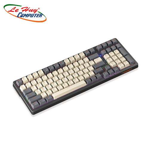 Bàn phím Cơ Newmen GM328 E-Sports White -Gray