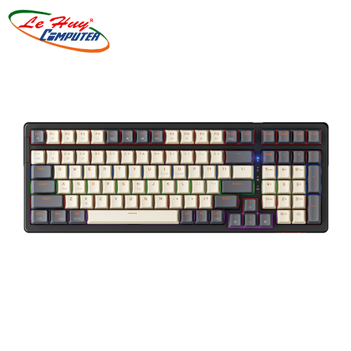 Bàn phím Cơ Newmen GM328 E-Sports White -Gray