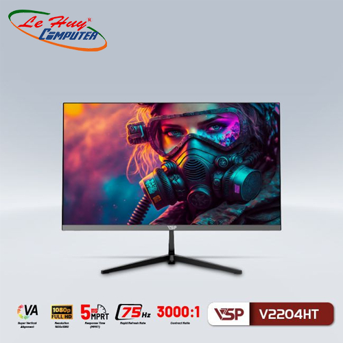 Màn hình máy tính VSP V2204HT FullHD 75Hz 5ms VA