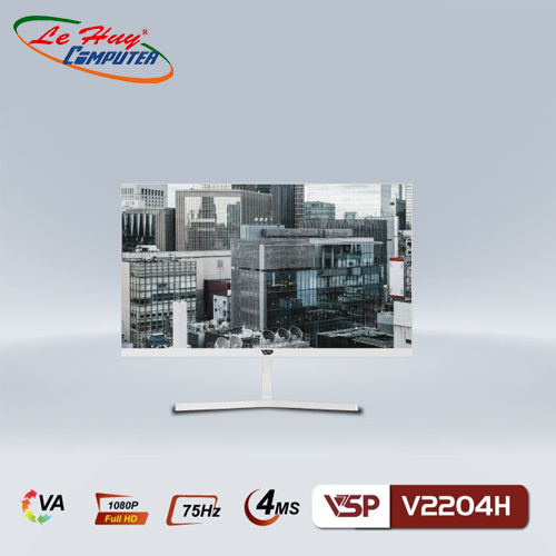 Màn hình máy tính VSP V2212S FullHD 100Hz 2MS VA Trắng
