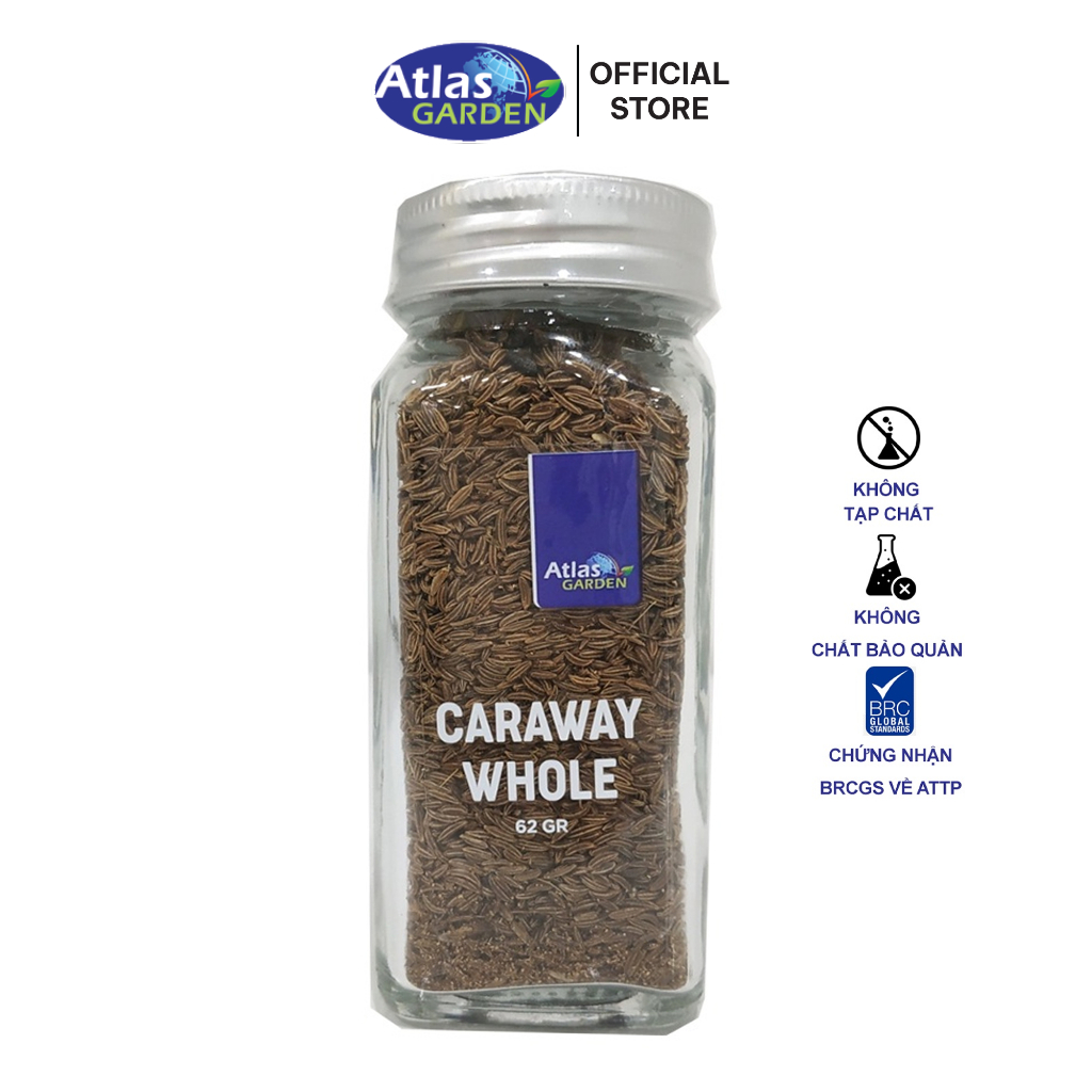 Hạt Caraway Nhập Khẩu Đức - Gia vị chế biến thực phẩm Atlas Garden