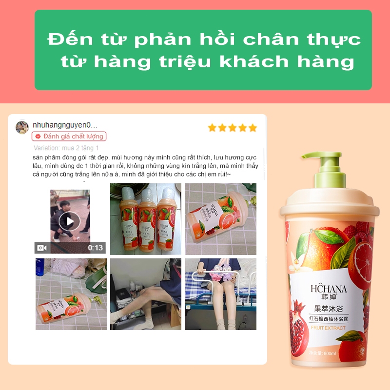 Sữa tắm trắng da vùng kín 800ml Sữa tắm nước hoa thơm làm trắng da dưỡng ẩm Lưu hương dài lâu Làm sáng làn da