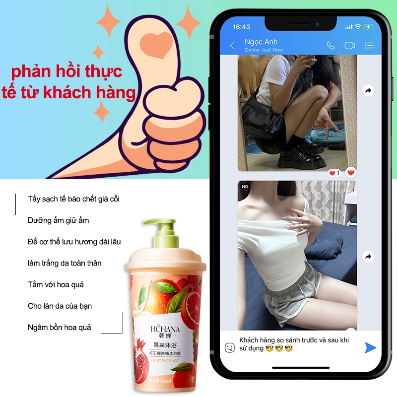 Sữa tắm trắng da vùng kín 800ml Sữa tắm nước hoa thơm làm trắng da dưỡng ẩm Lưu hương dài lâu Làm sáng làn da