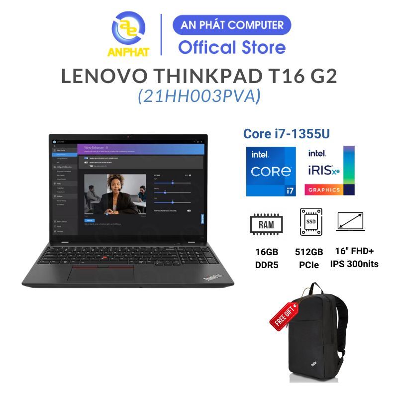 Laptop Lenovo ThinkPad T16 Gen 2 21HH003PVA (Core i7-1355U | 16 inch WUXGA)
