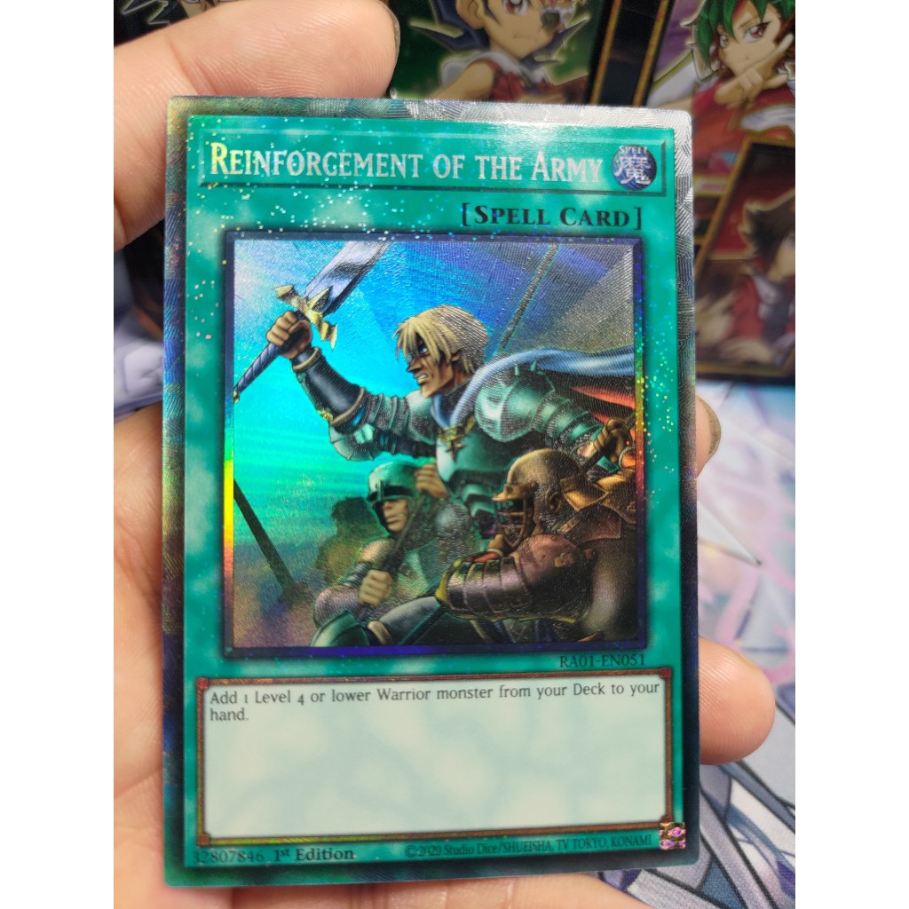 Thẻ bài Reinforcement of the Army - RA01-EN051 - Quarter Century, Collector Ultimate