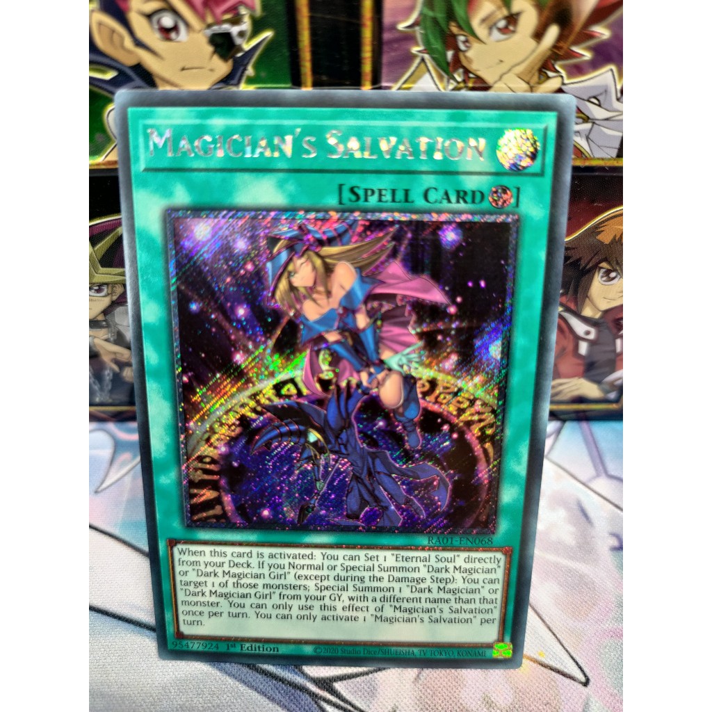 Thẻ bài Magician's Salvation - RA01-EN068 - Quarter Century, Platinum, Ultimate