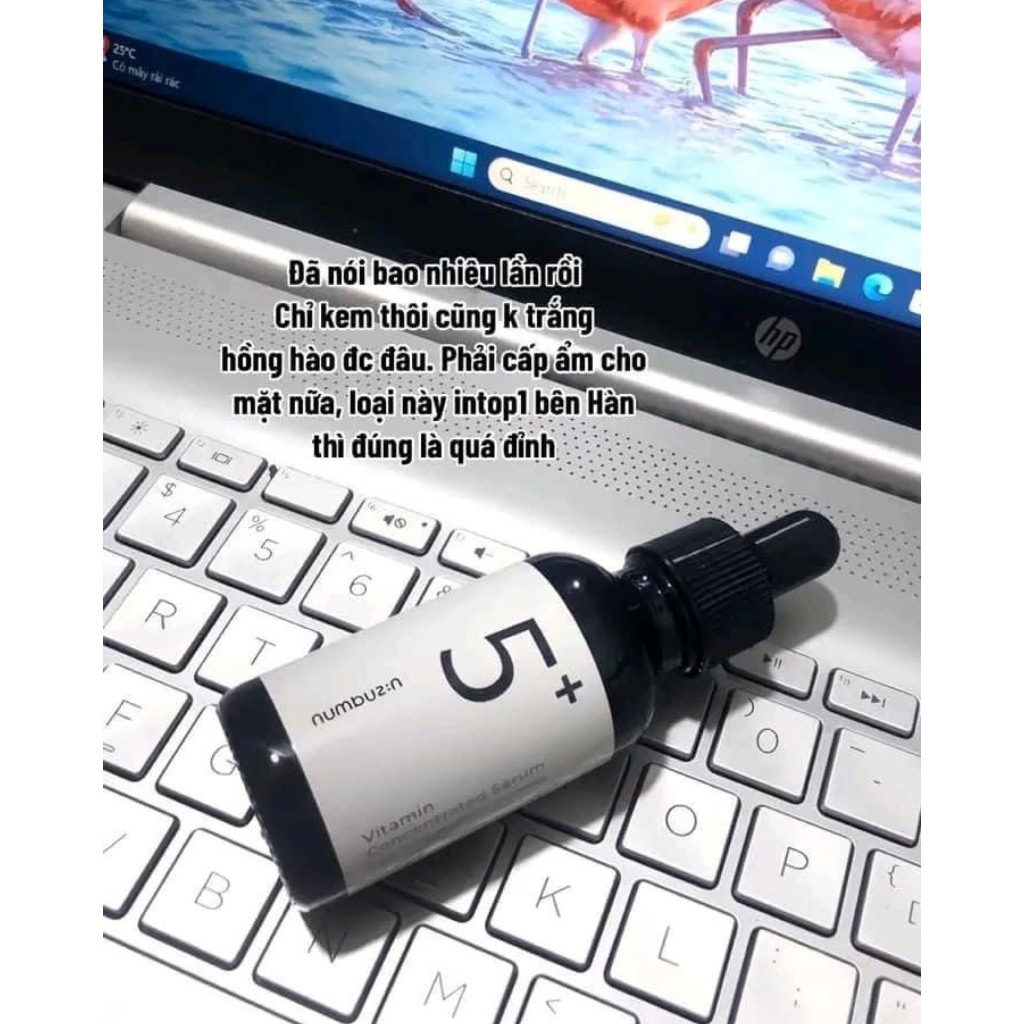 Tinh Chất Dưỡng Trắng Numbuzin No.5+ Vitamin Concentrated Serum 30ml