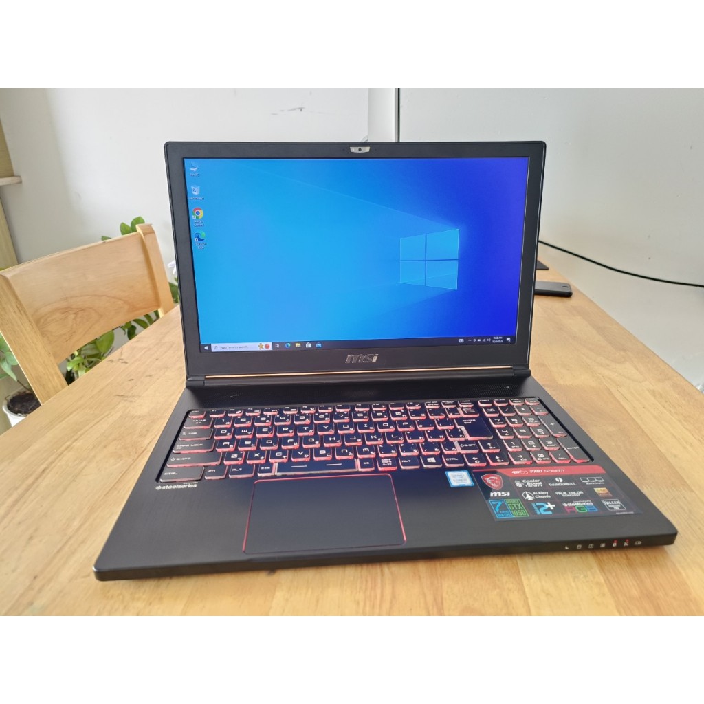 MSI GAMING GS63 CORE I7 7700HQ RAM 16G SSD 256G+1T 15.6INCH FHD VGA GTX 1050