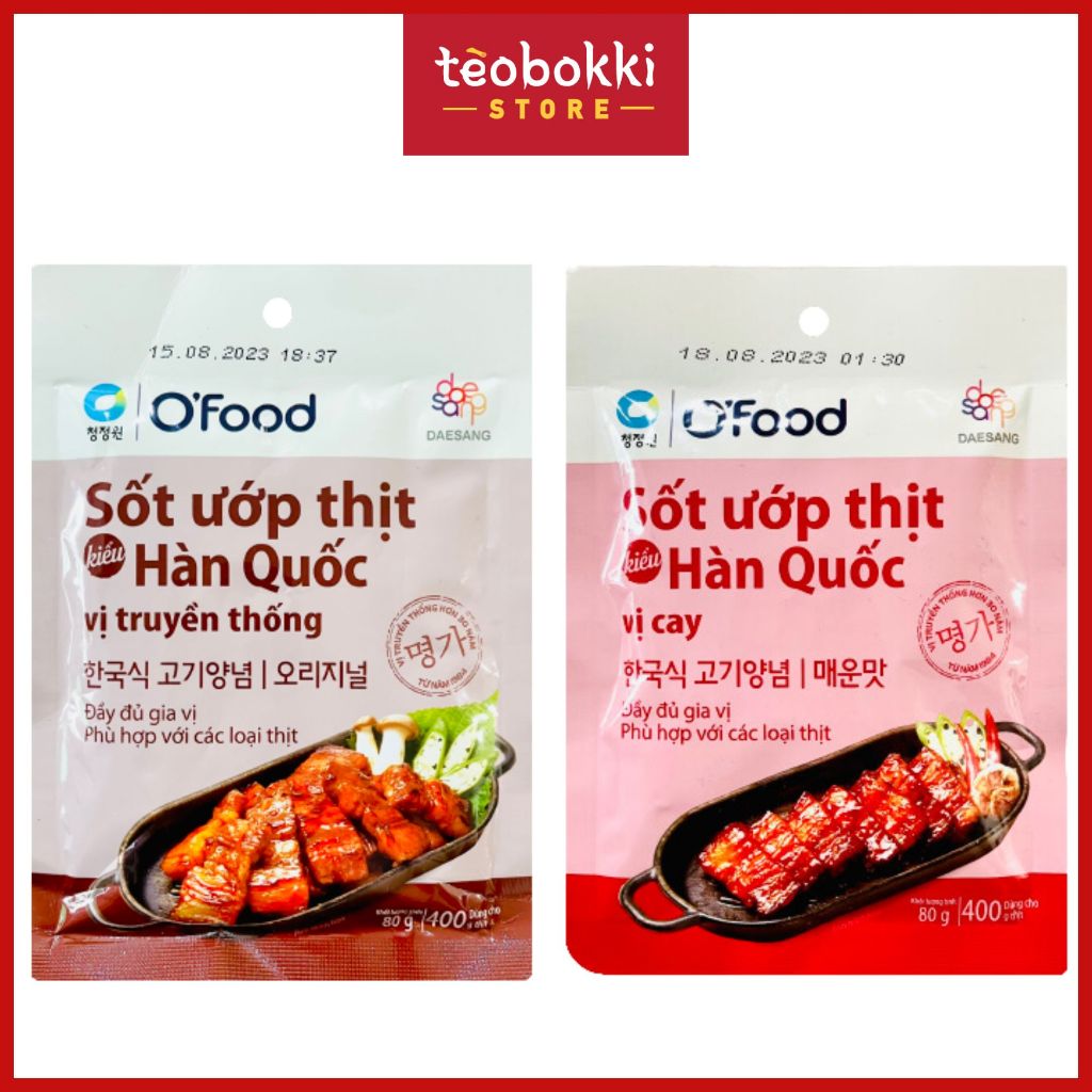 Sốt ướp thịt Hàn Quốc O'food 80g