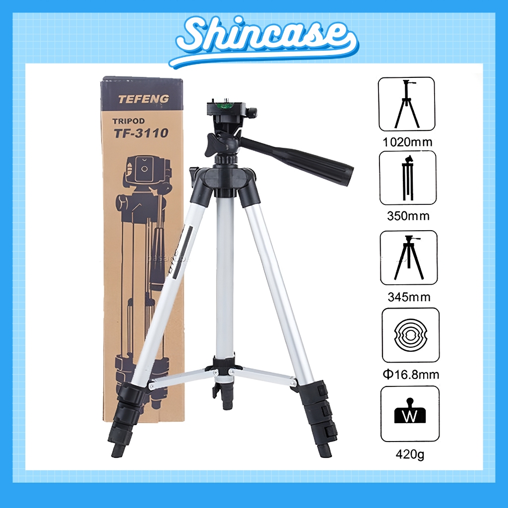 Giá Đỡ Điện Thoại Livestream - Gậy Tripod 3 Chân Kèm Kẹp 3110