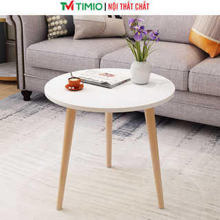 Bàn trà sofa chân gỗ sồi tự nhiên có 2 màu lựa chọn thương hiệu TIMIO - BT50M