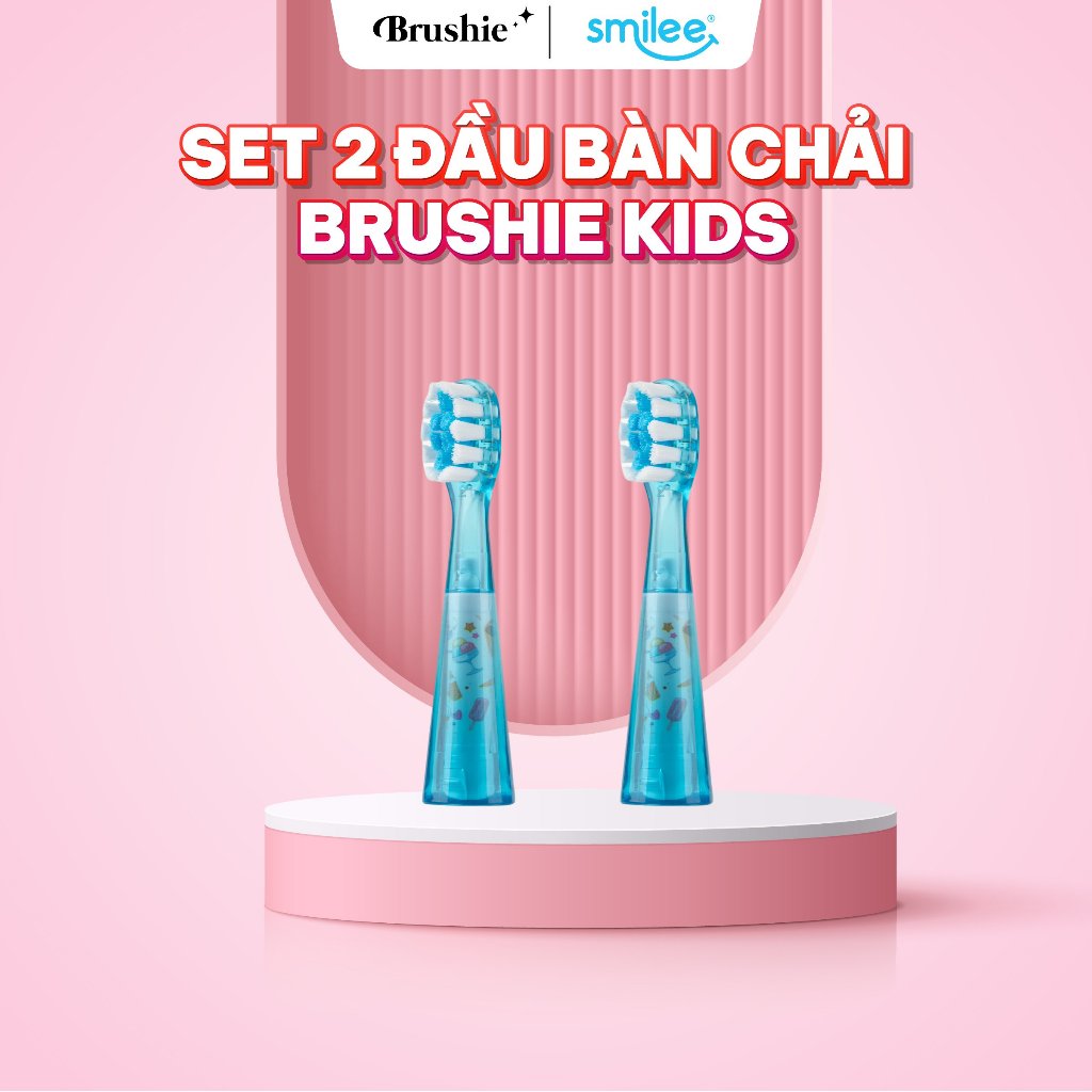 Set 2 đầu bàn chải thay thế Brushie Kids