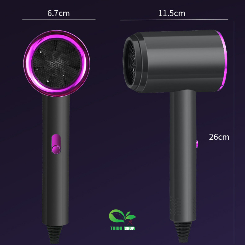Máy Sấy Tóc 2 Chiều Nóng Lạnh TUIDO SHOP mini tạo kiểu công suất lớn Chăm Sóc Tóc Chuẩn Salon Kèm Mỏ Vịt TĐS-MSTPT-110