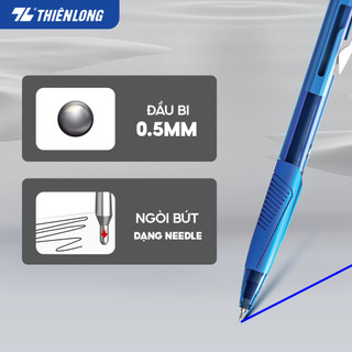 Combo 10 Bút bi Thiên Long TL-095 xanh