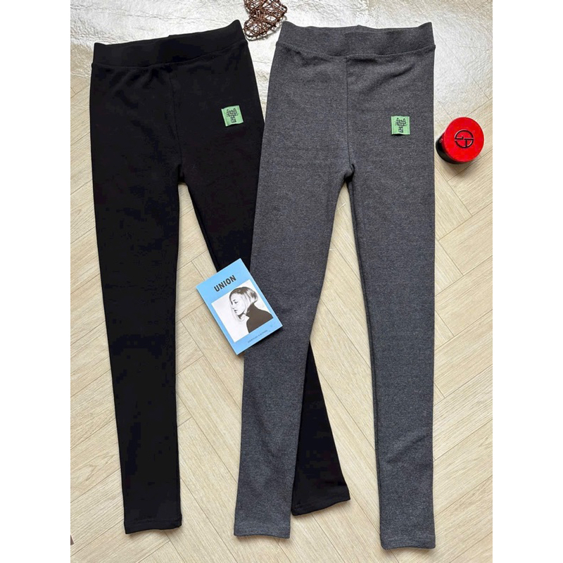 Quần legging nỉ hình mèo xanh siêu co giãn vải đẹp