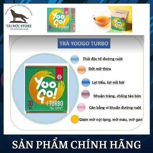 Trà thảo mộc Yoo Go Turbo Tea Siberian - Hỗ trợ giảm cân, đốt mỡ thừa - Nhuận tràng - Giảm táo bón - Hộp 30 gói.