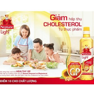 (Mã NSF02P125 giảm 25K) Dầu Ăn Neptune Gold Light chai 1L