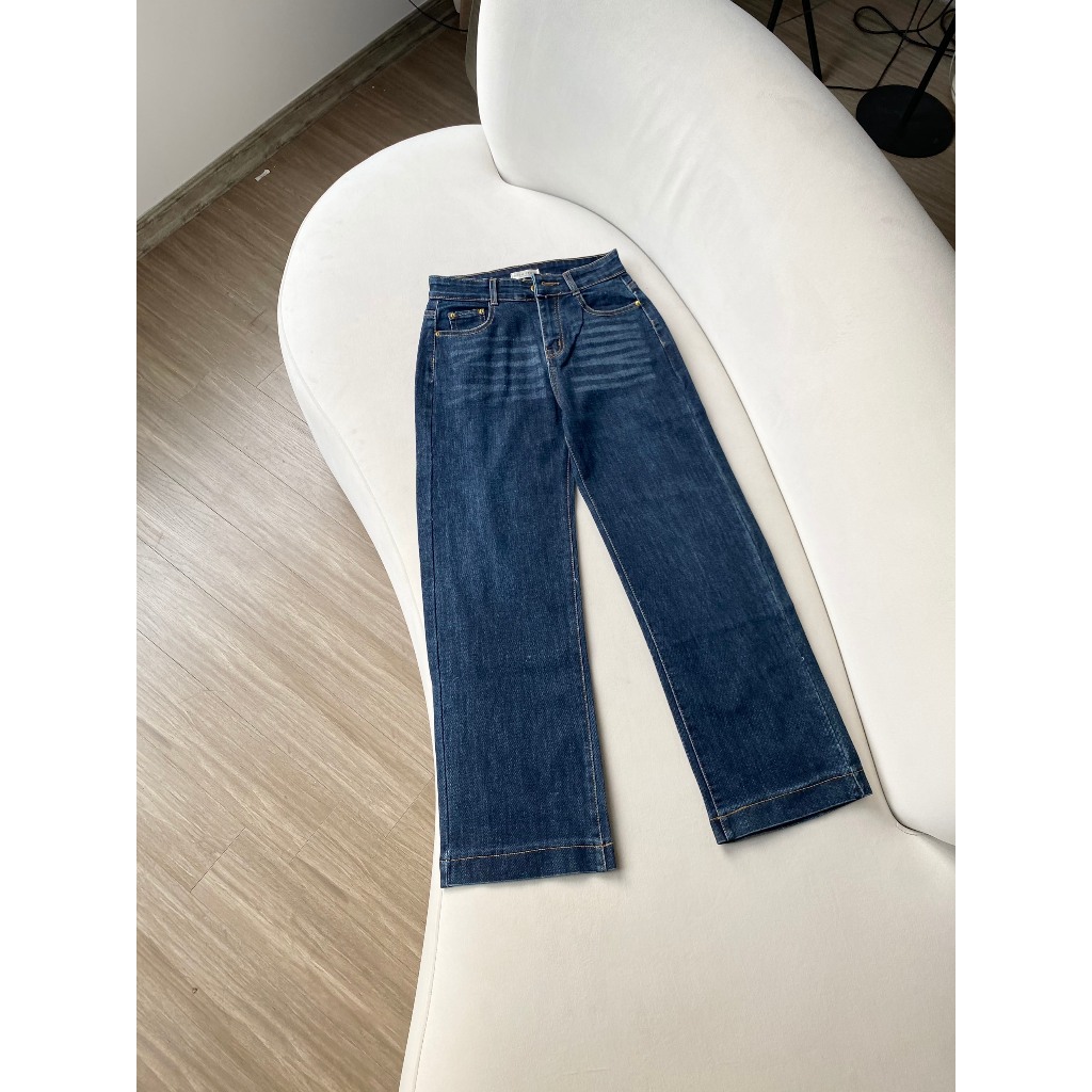 Quần Jean nữ suông ống rộng công sở JE02 by MIÊN Store