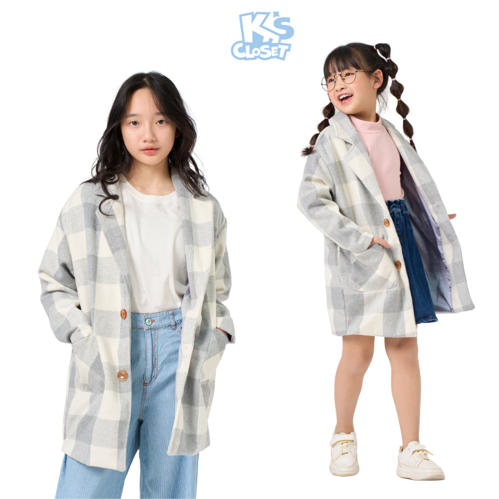 Áo Khoác Trench Coat/Cardigan Cho Bé Trai Và Bé Gái K'S CLOSET (2-14 tuổi) KT044THF/ KT125TWF/ KT175TWF TM