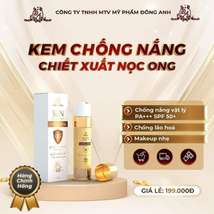 Kem Chống Nắng Collagen X3 Đông Anh 50gr [Hàng Công Ty] Chiết Xuất Nọc Ong, Chống Tia UV, Kiềm Dầu, Bảo Vệ Da Mịn Màng