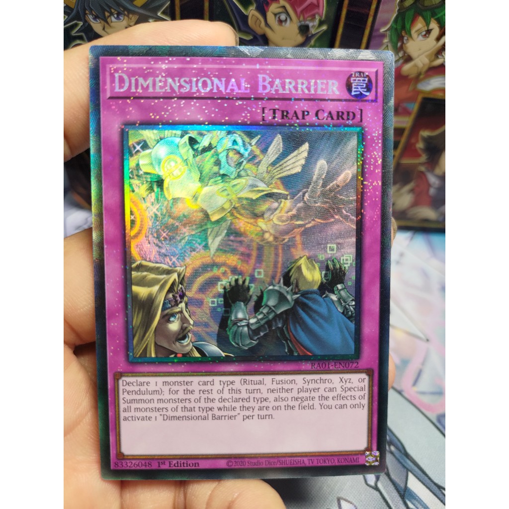 Thẻ bài Dimensional Barrier - RA01-EN072 - 25th Collector, Ultimate