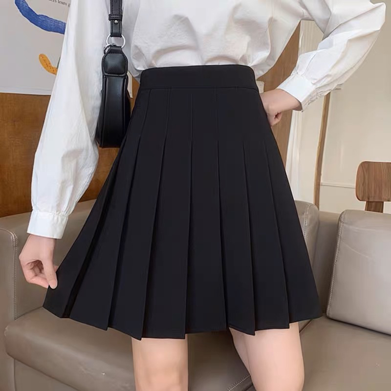 Chân váy xếp ly dài 48cm trong có quần C048