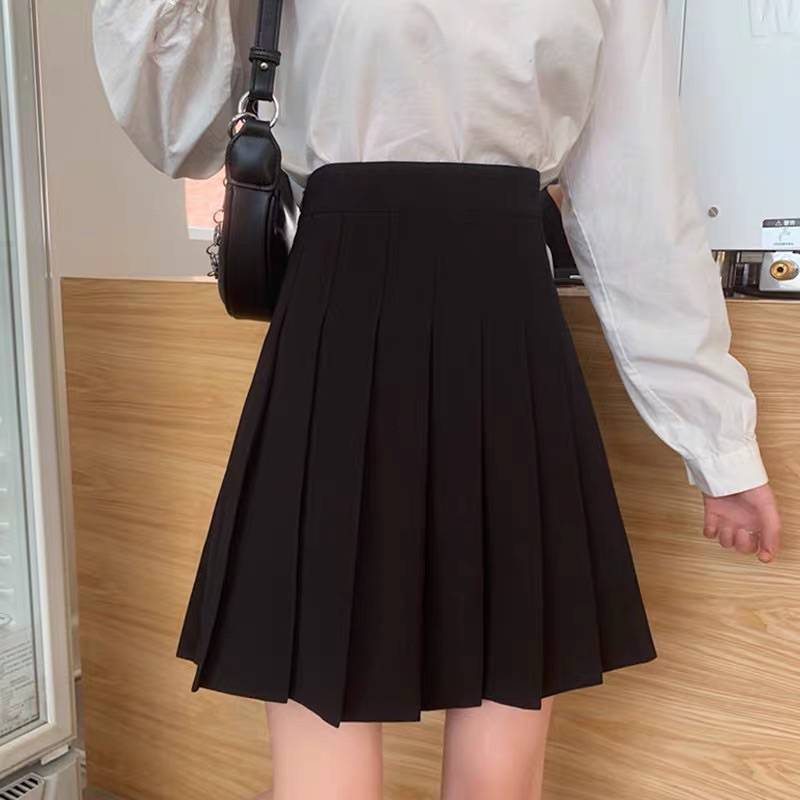 Chân váy xếp ly dài 48cm trong có quần C048