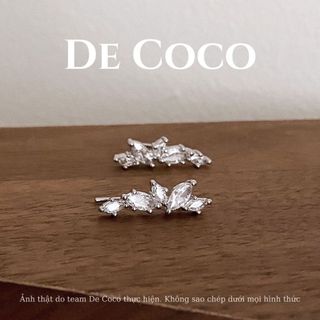 Khuyên tai nữ De Coco Silva đính đá DECOCO ACCESSORIES