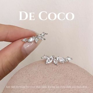 Khuyên tai nữ De Coco Silva đính đá DECOCO ACCESSORIES
