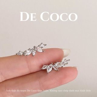 Khuyên tai nữ De Coco Silva đính đá DECOCO ACCESSORIES
