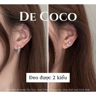 Khuyên tai nữ De Coco Silva đính đá DECOCO ACCESSORIES