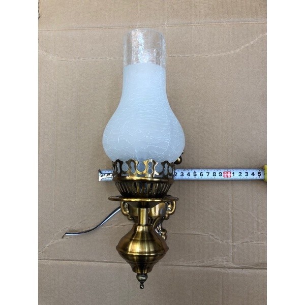 Đèn tường dầu-Đèn hình dầu trang trí phòng thờ-Đèn vách cầu thang-Tặng kèm bóng đèn tiết kiệm điện