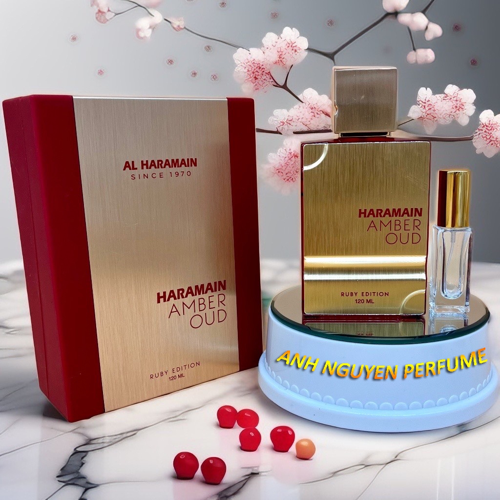 (Chính hãng) Chiết 5-10ml Nước hoa unisex Al Haramain Amber Oud Ruby Edition EDP