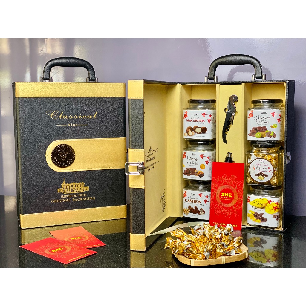 Bộ Quà Tết 2024 - Phú Quý Gold VI  SHE Chocolate - Quà tặng, quà biếu Tết Sang trọng, lịch sự, đẳng cấp