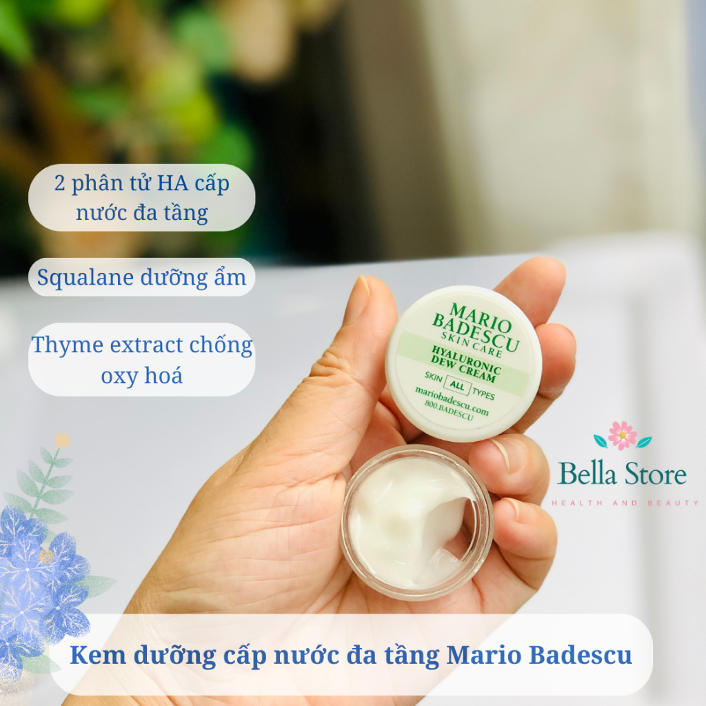 Gel dưỡng HA cấp nước đa tầng Mario Badescu Hyaluronic Dew Cream