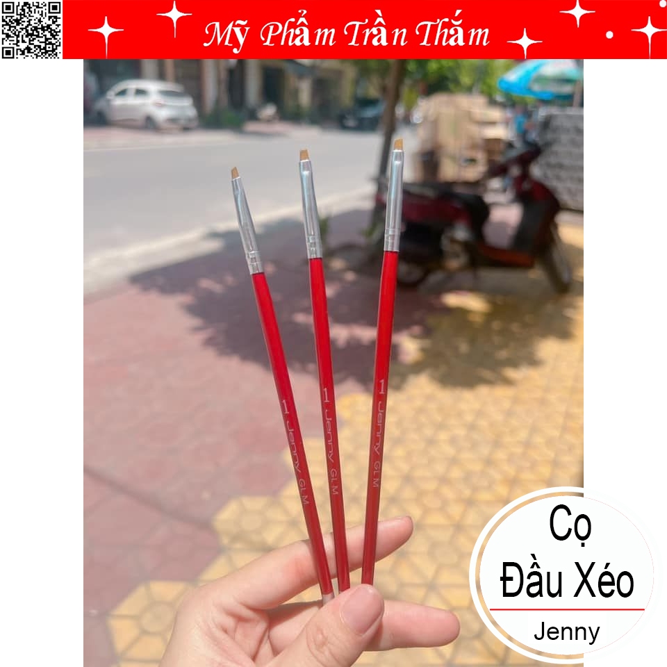 Cọ bản Jenny cán gỗ đầu xéo