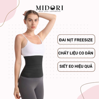 Đai nịt bụng giảm mỡ Midori, Gen định hình bụng sau sinh, dây đai quấn bụng giảm eo nhanh co dãn tốt MD1