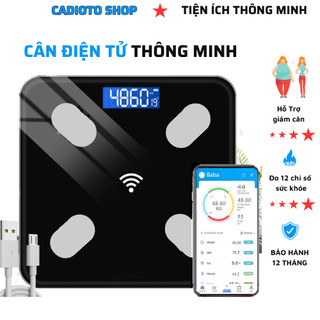 Cân Điện Tử Sức Khỏe Kết Nối Điện Thoại Đo Chỉ Số Sức Khỏe Cân Thông Minh Kiểm Soát Ăn Uống