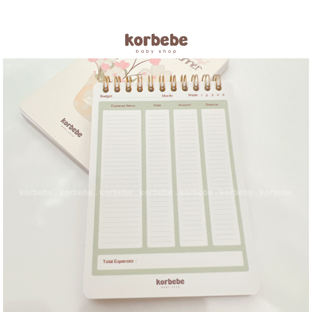 Sổ tay quản lý chi tiêu hàng ngày - A6 korbebe